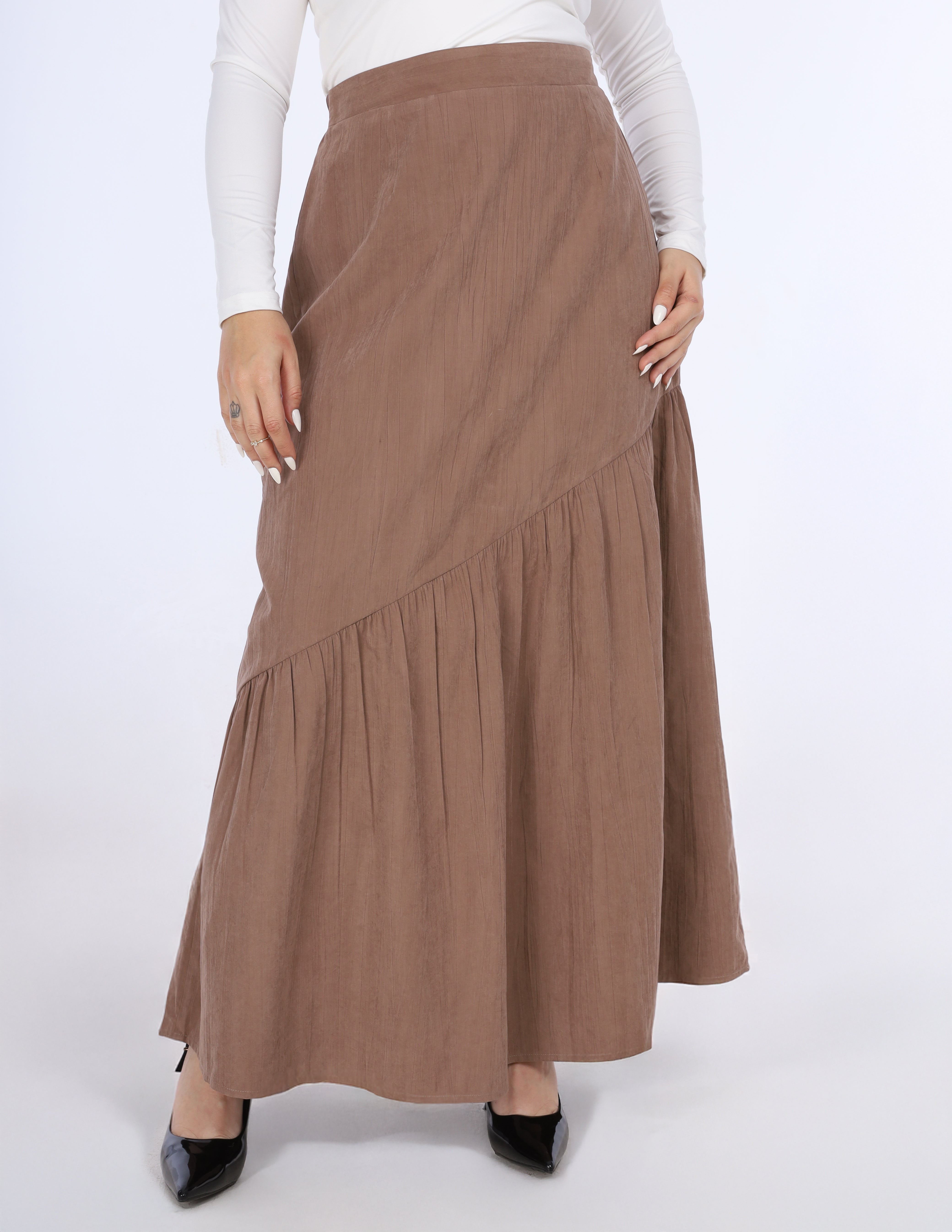 Asymmetric Maxi Skirt w16954262