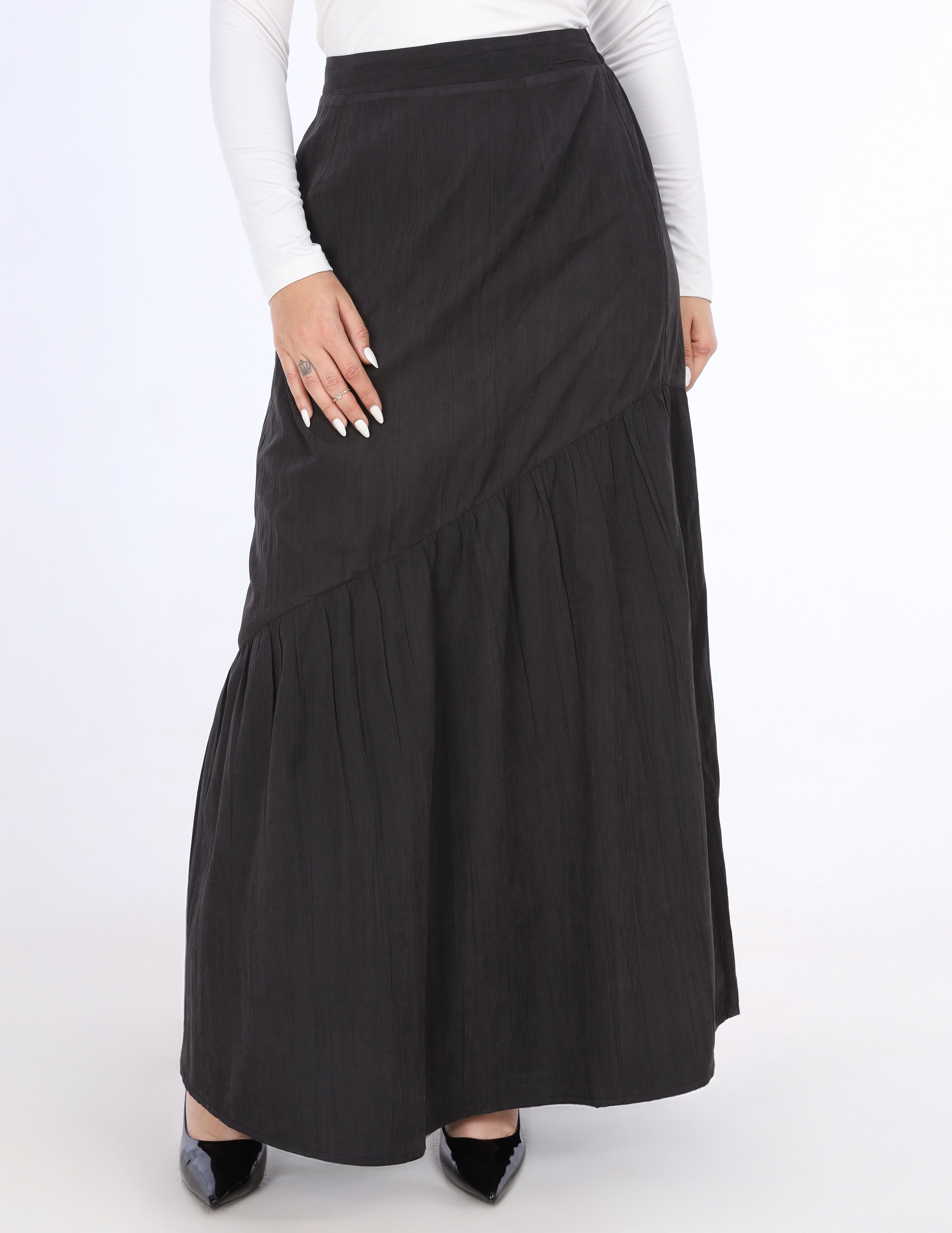 Asymmetric Maxi Skirt w16954262