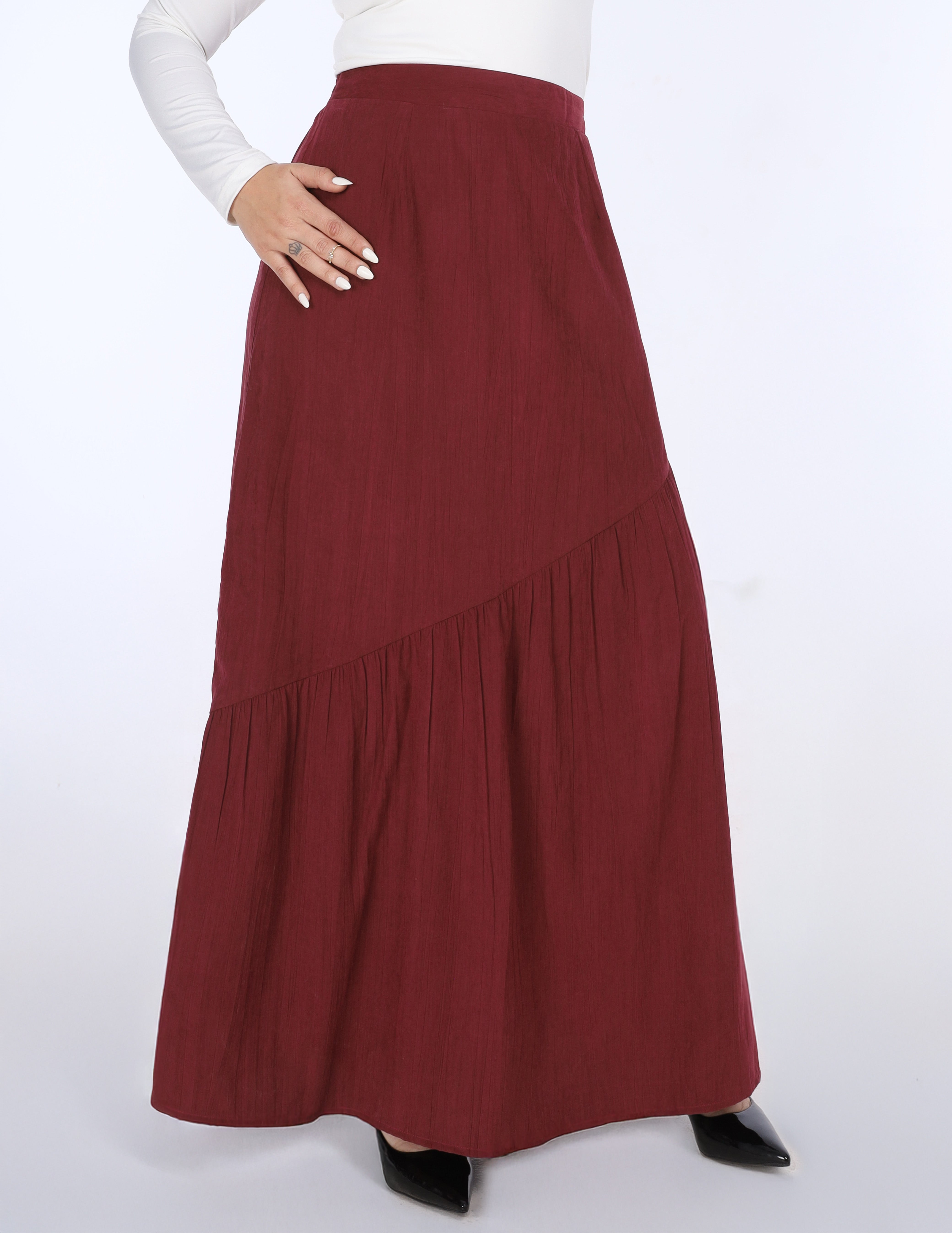Asymmetric Maxi Skirt w16954262