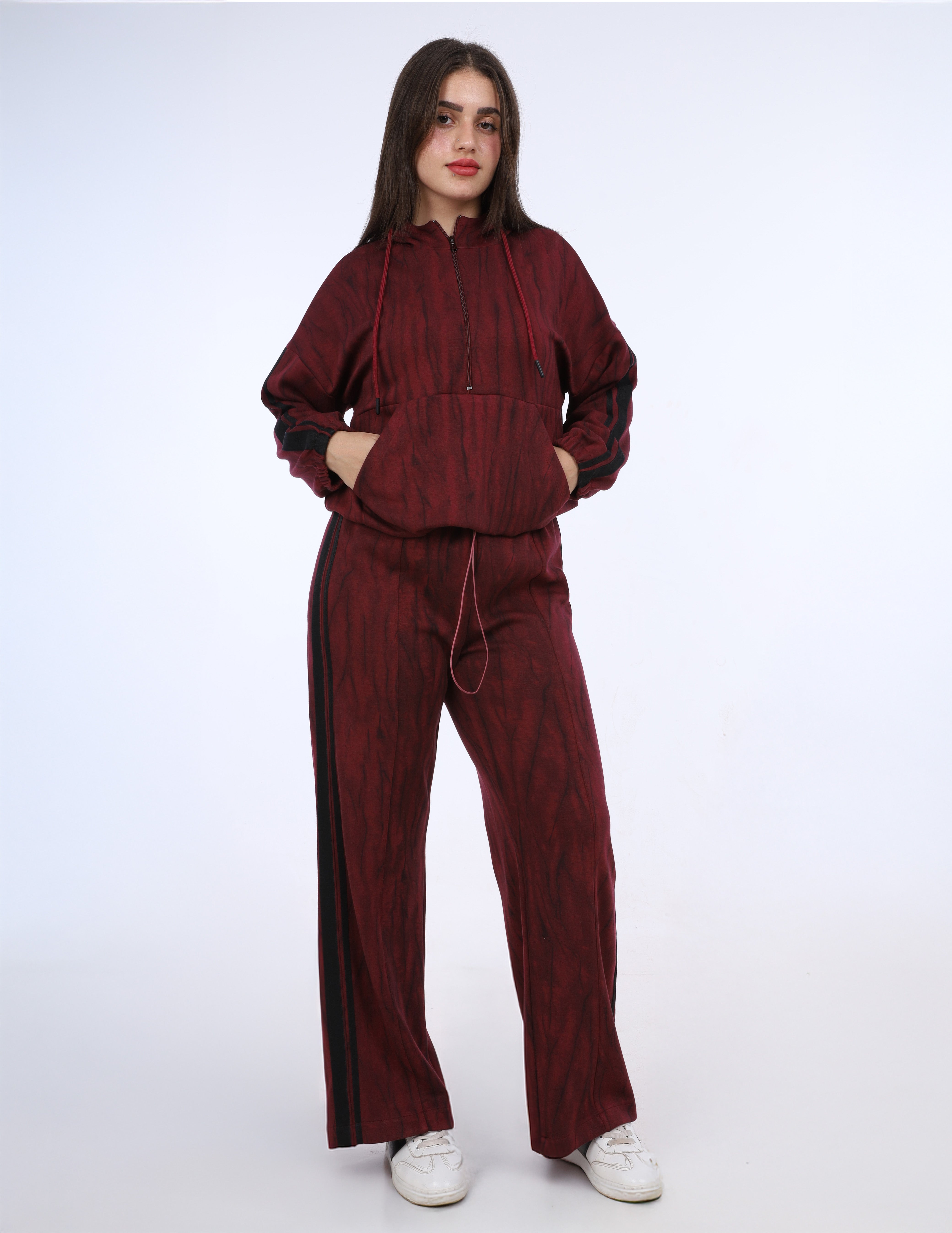 Striped Two-Piece Relaxed Tracksuit w16962032