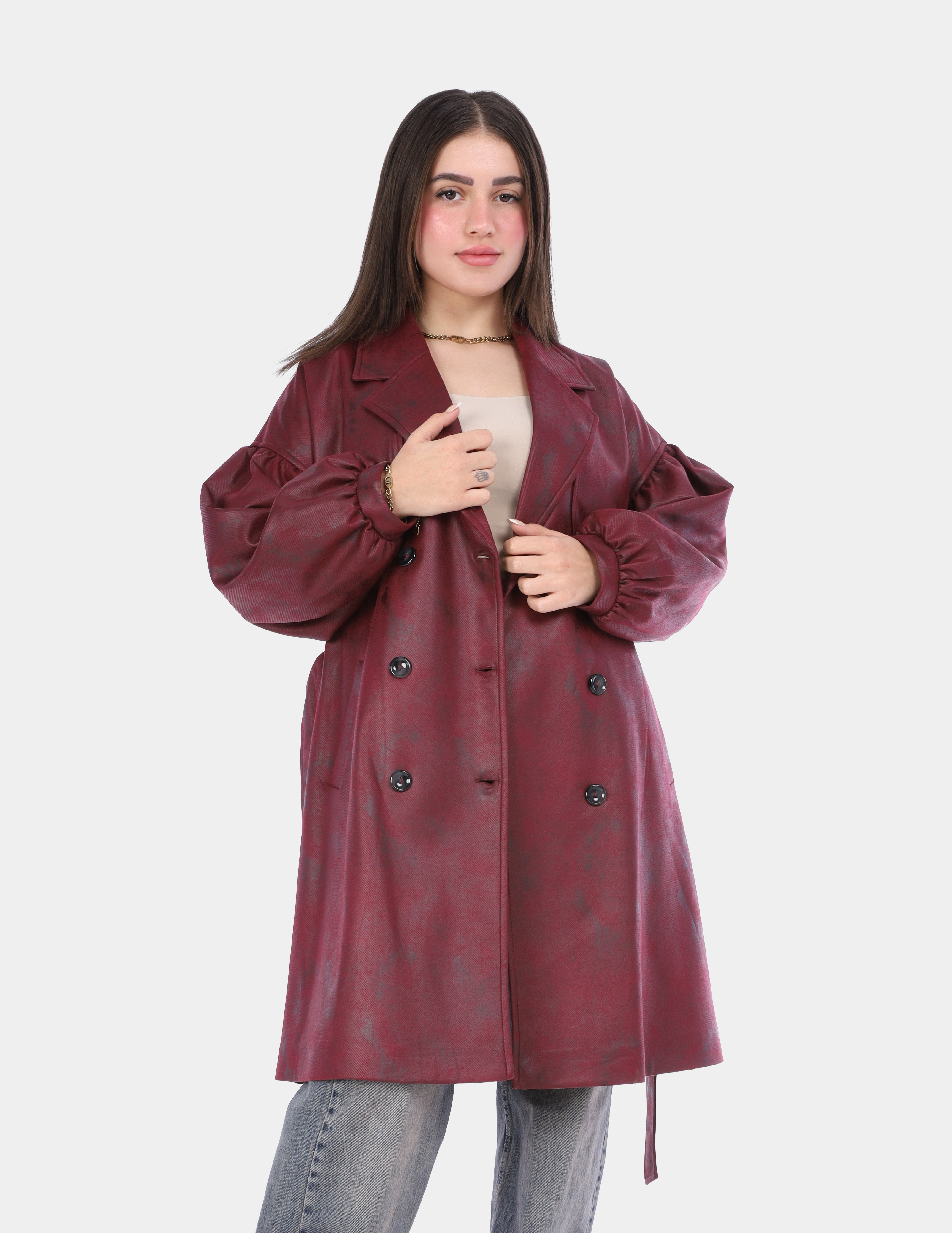 Classic Belted Trench Coat w16962042