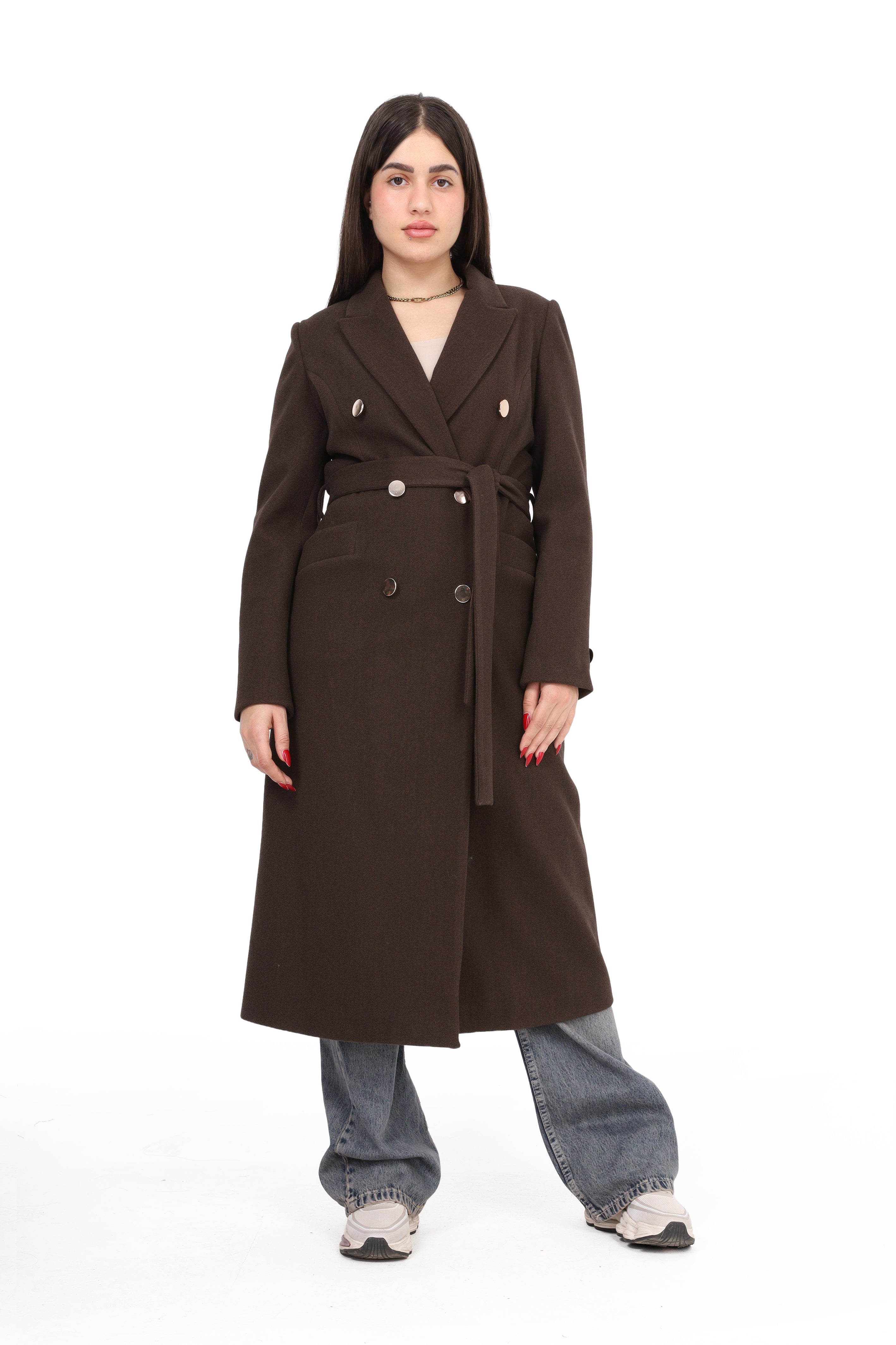 Classic Long Wool Coat w169711300