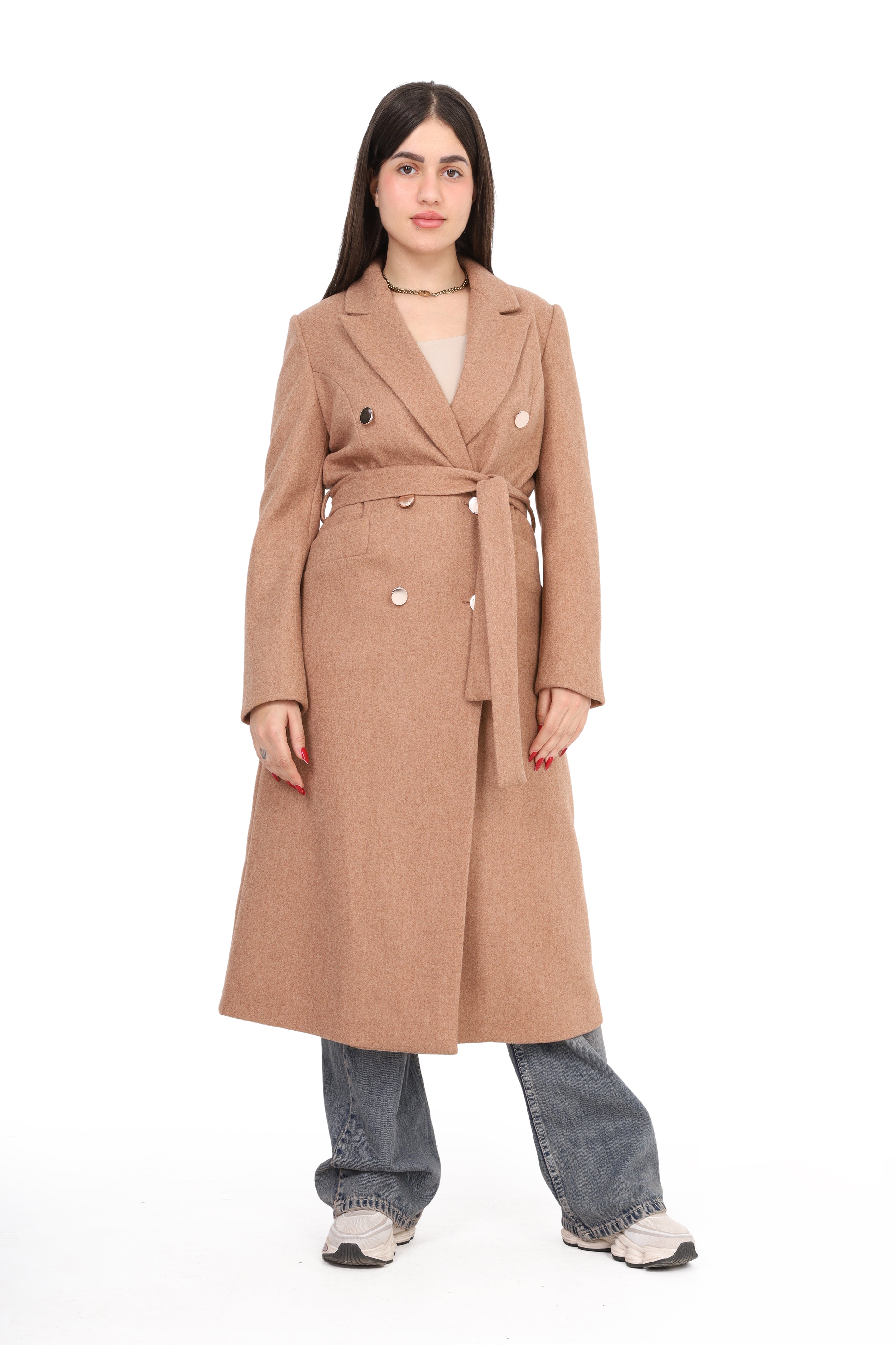 Classic Long Wool Coat w169711300