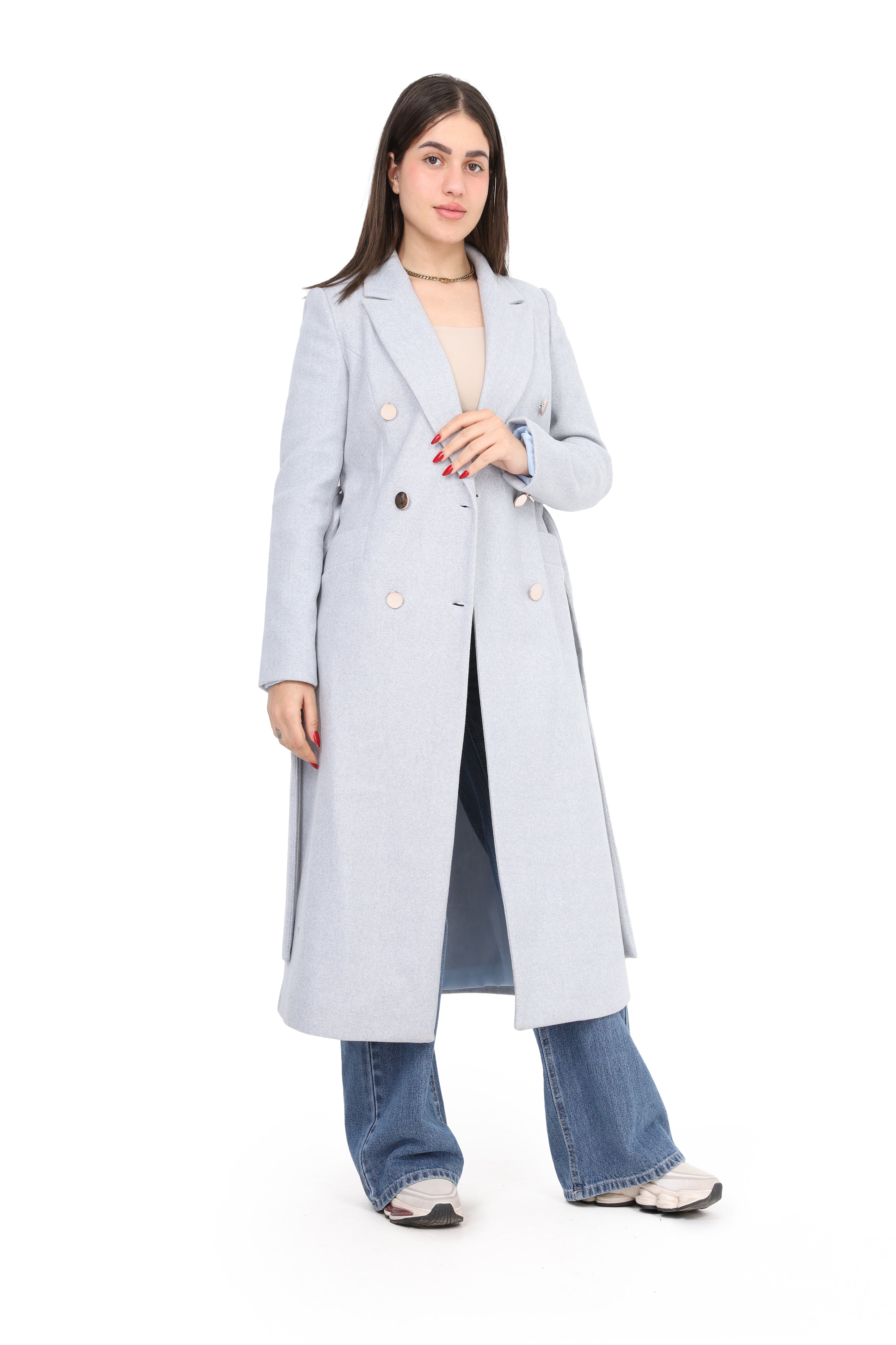 Classic Long Wool Coat w169711300