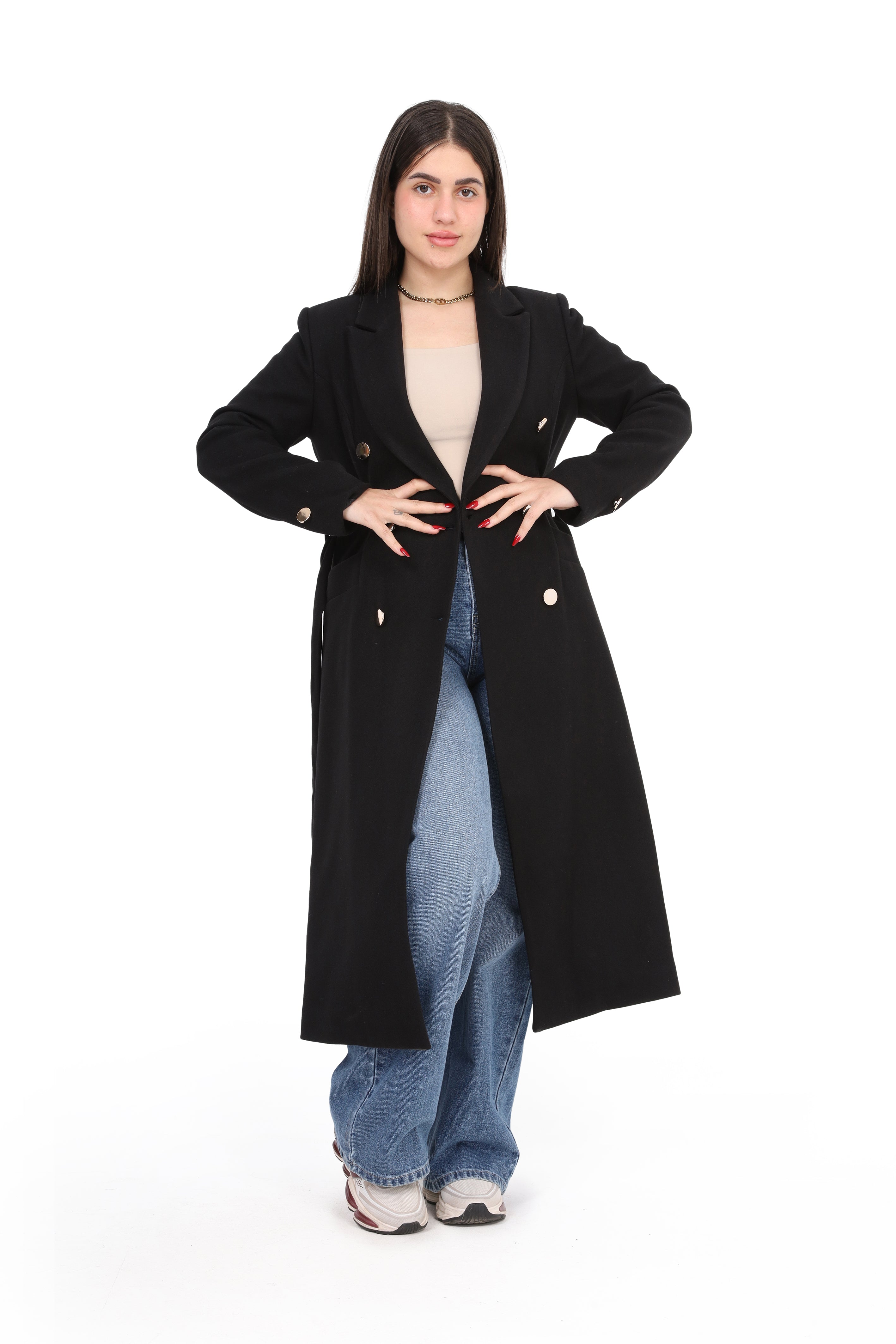 Classic Long Wool Coat w169711300