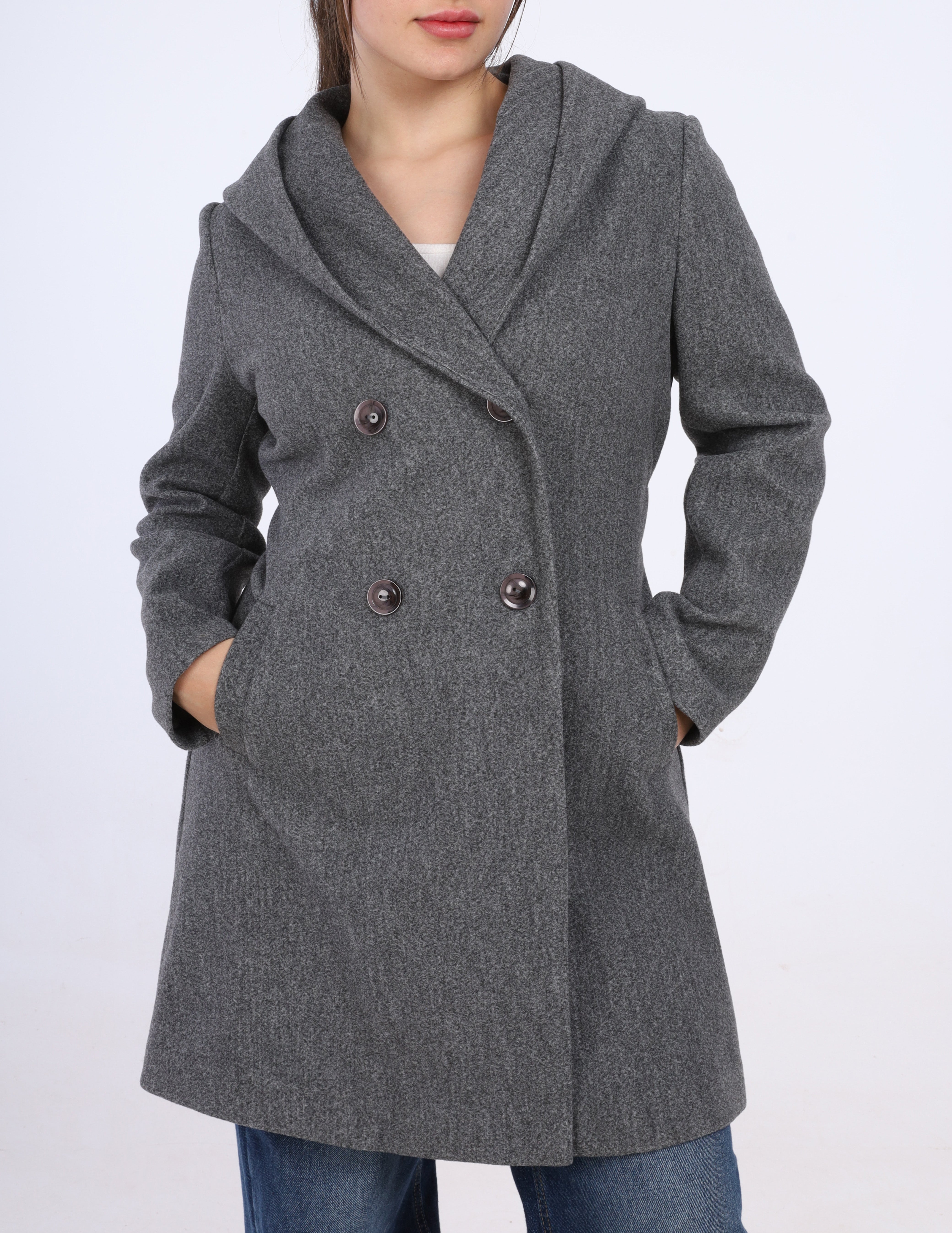 Wool Jacket With Belt w16979501