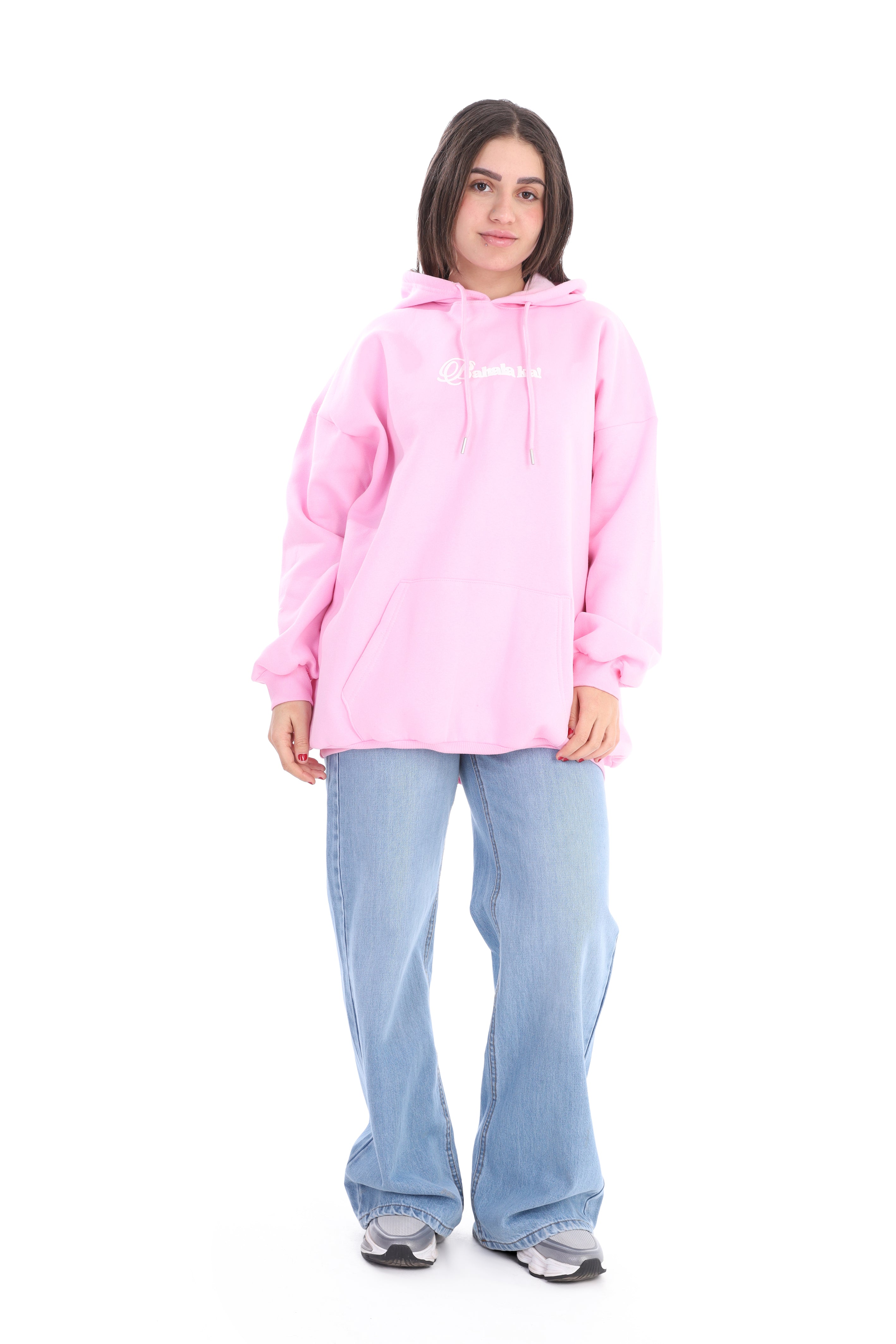 Relaxed Fit Graphic Text Hoodie w1700W280