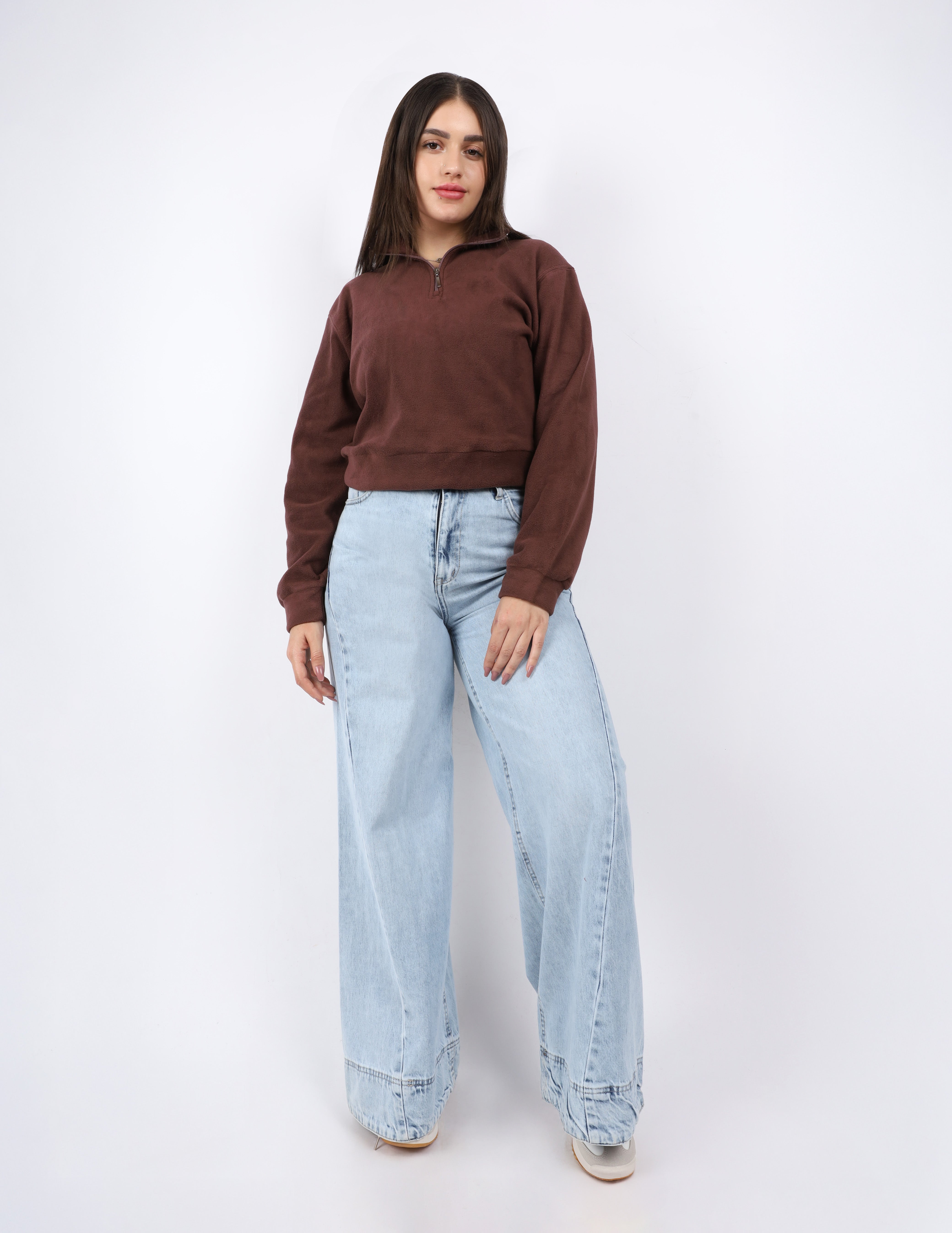 Cozy Fleece Zip-Up Sweater w1648/142