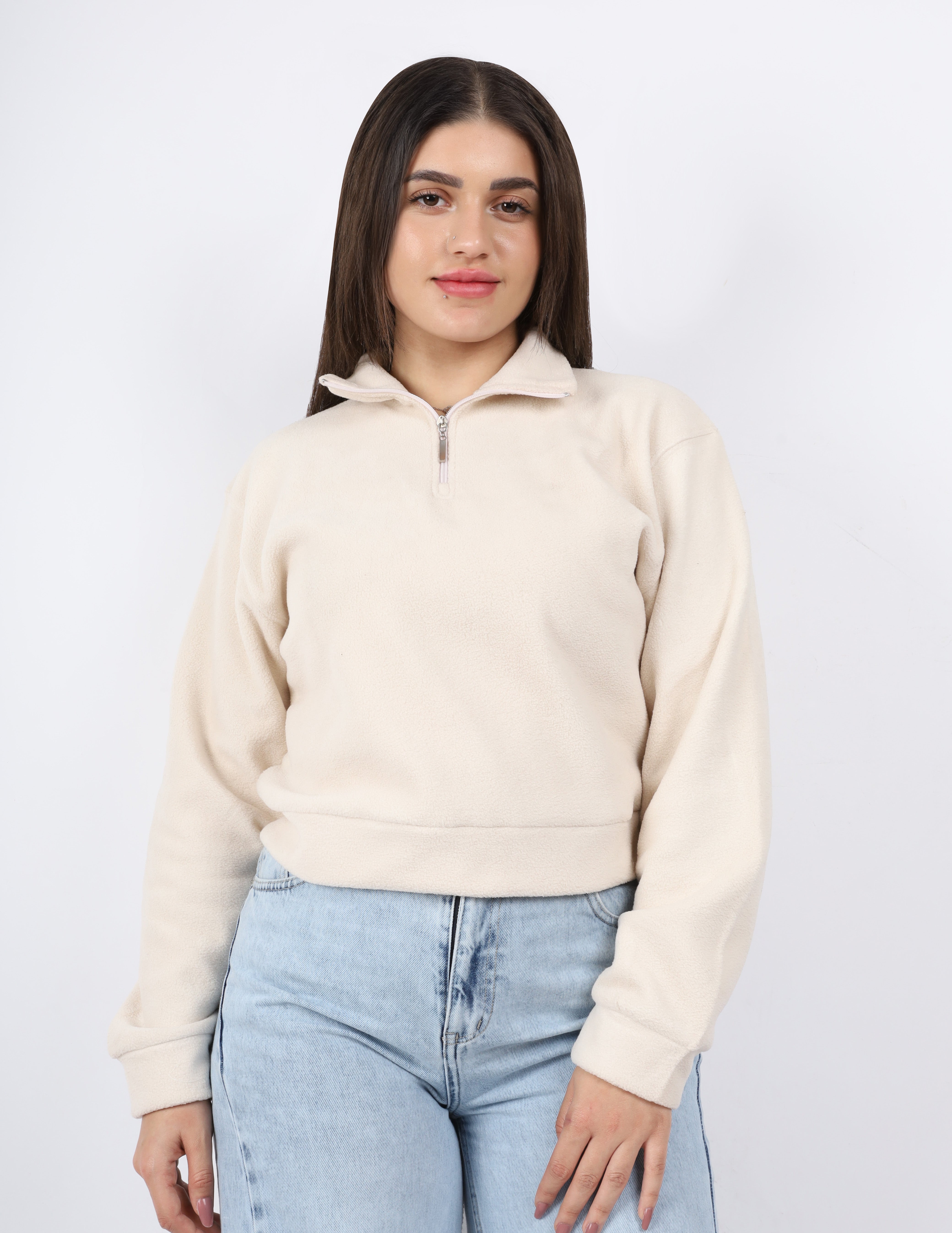 Cozy Fleece Zip-Up Sweater w1648/142