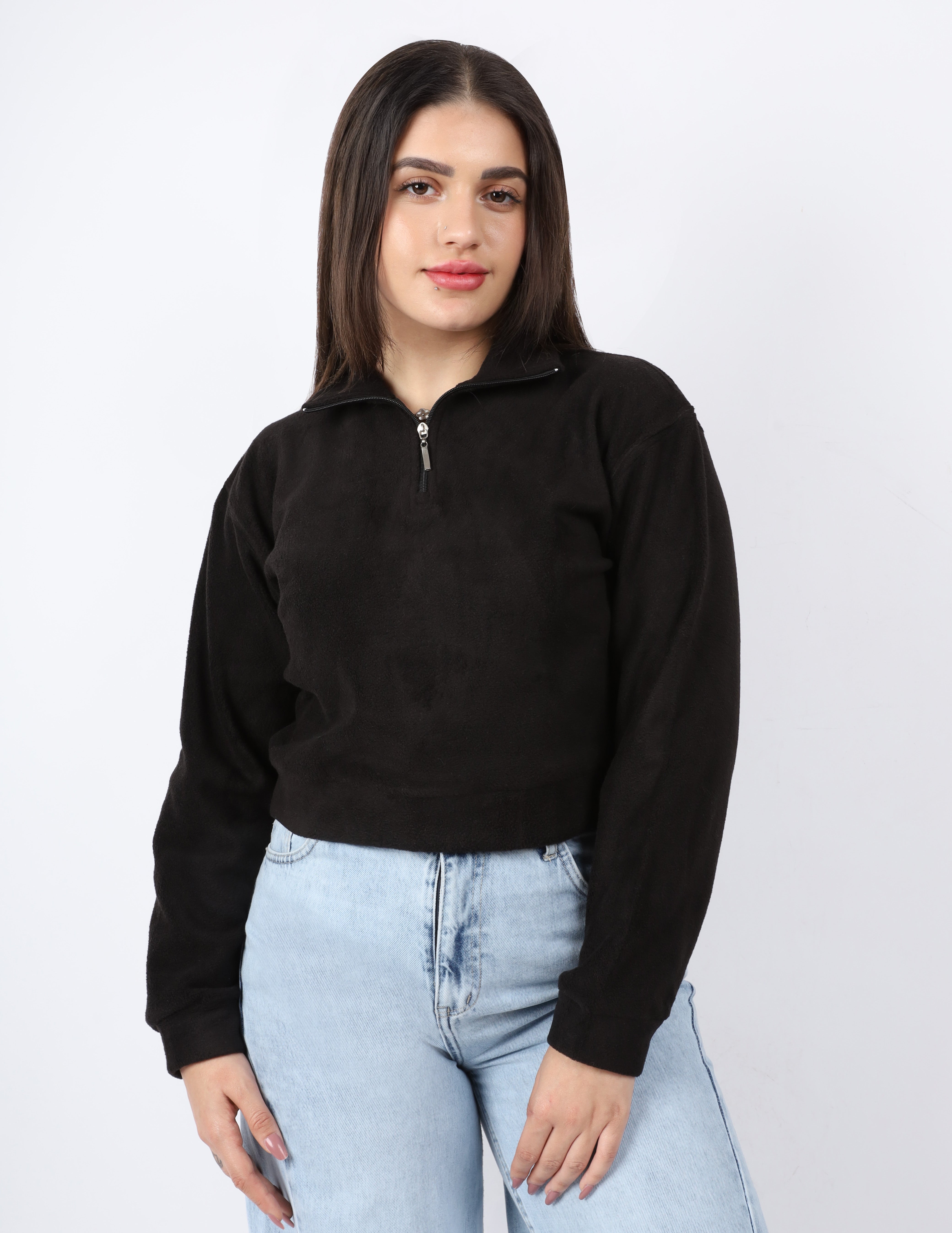 Cozy Fleece Zip-Up Sweater w1648/142