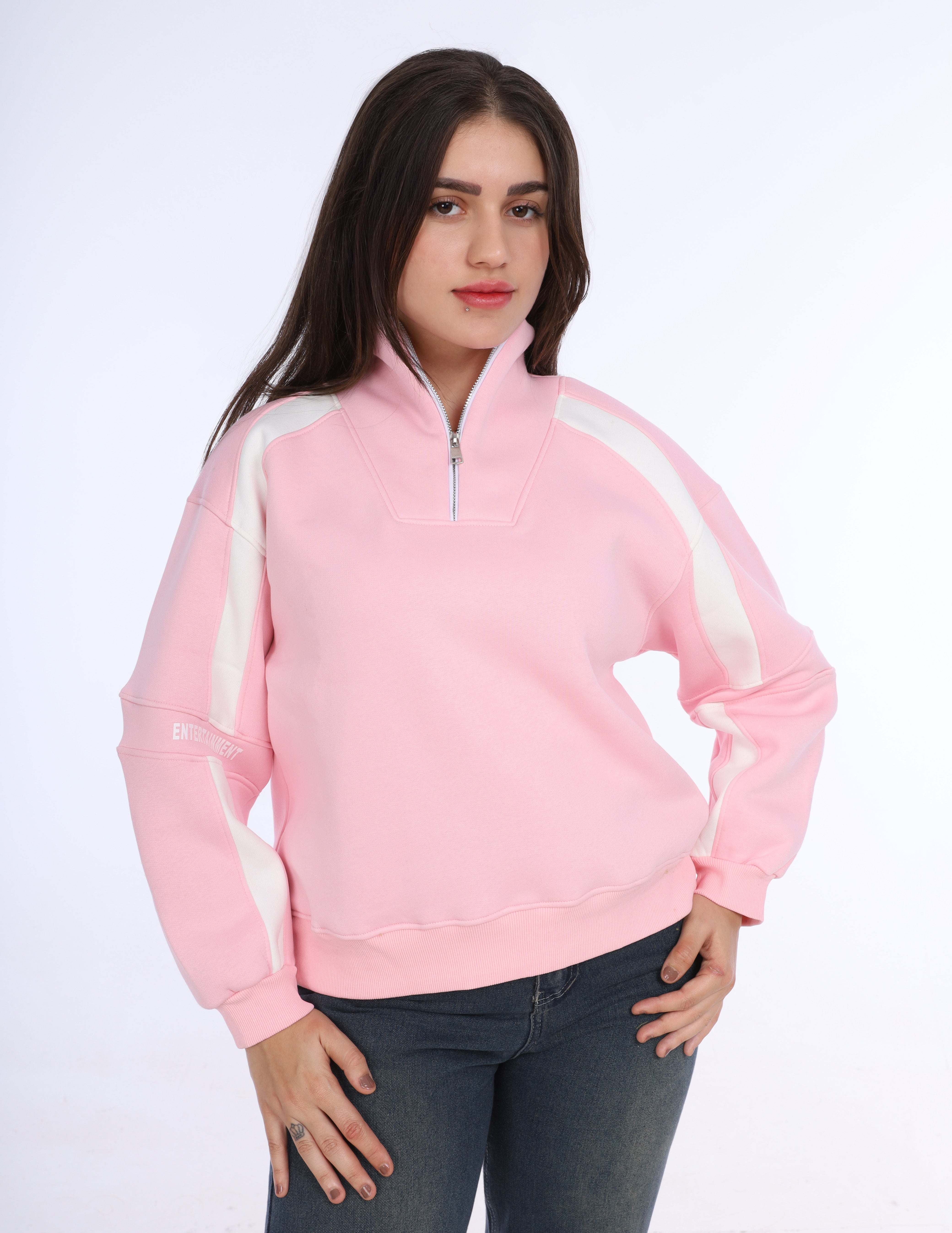 Half Zip Casual Sweatshirt w17018620