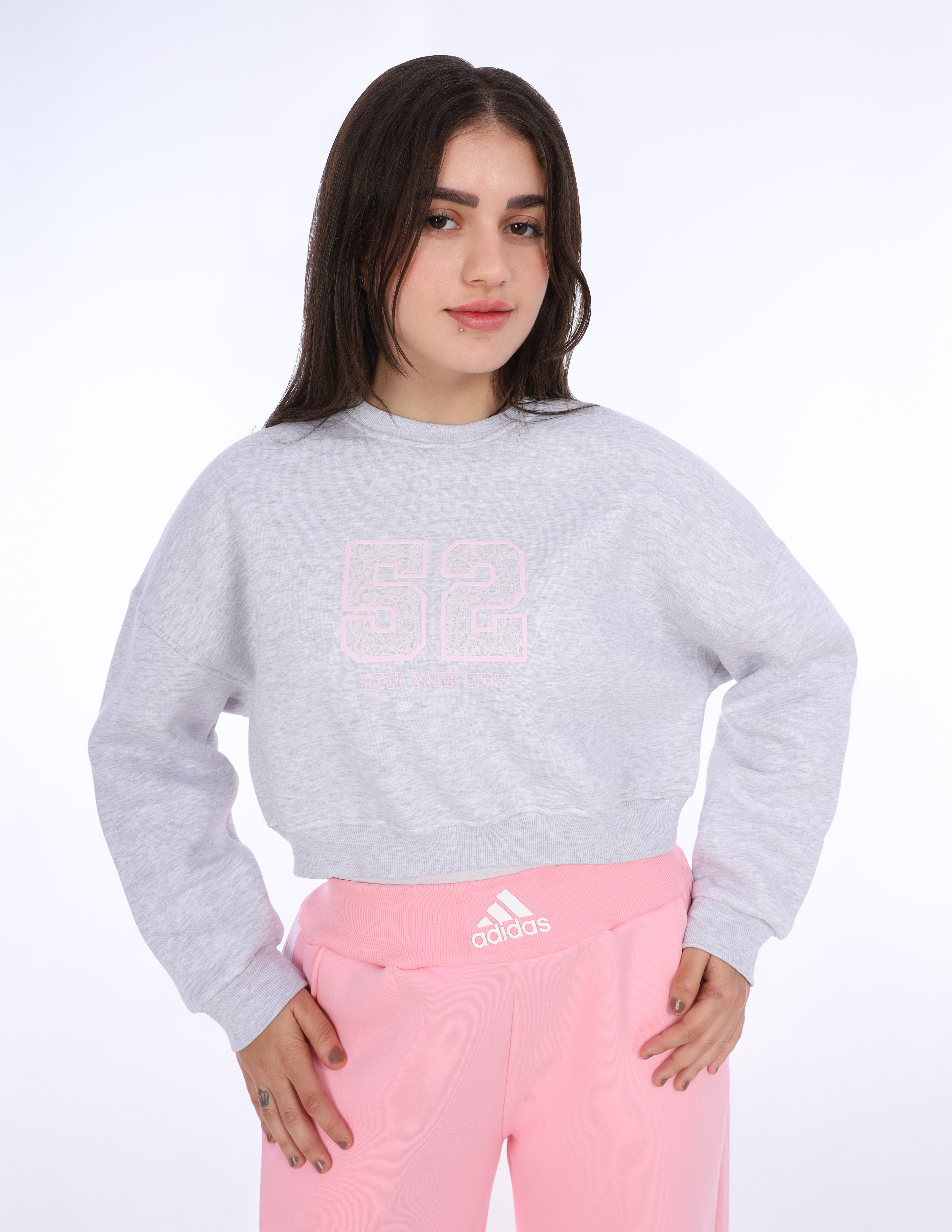 Cozy Cropped Sweatshirt w17018622