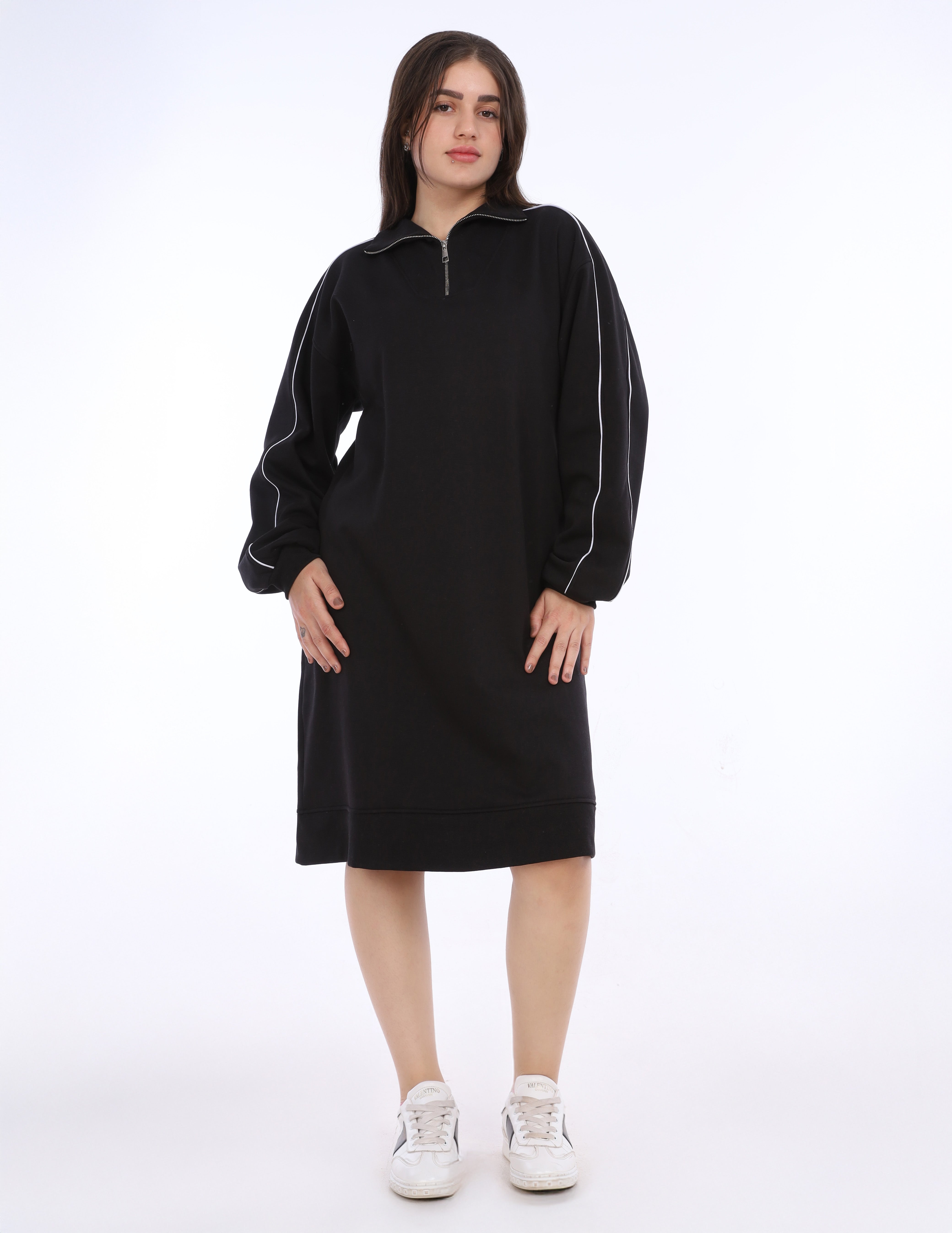 Comfy Hooded Dress w17018645