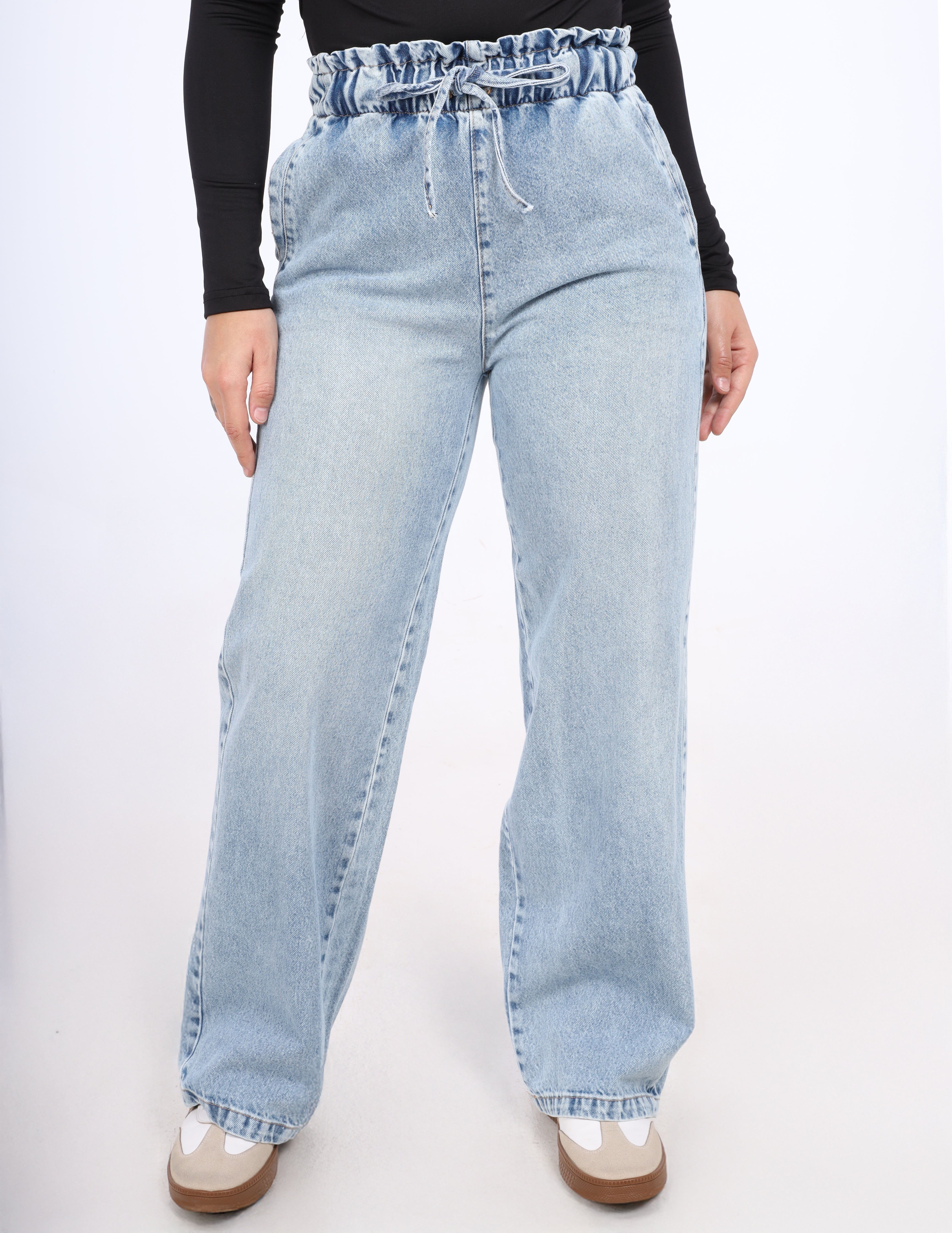 Elastic Waist Jeans w17062093