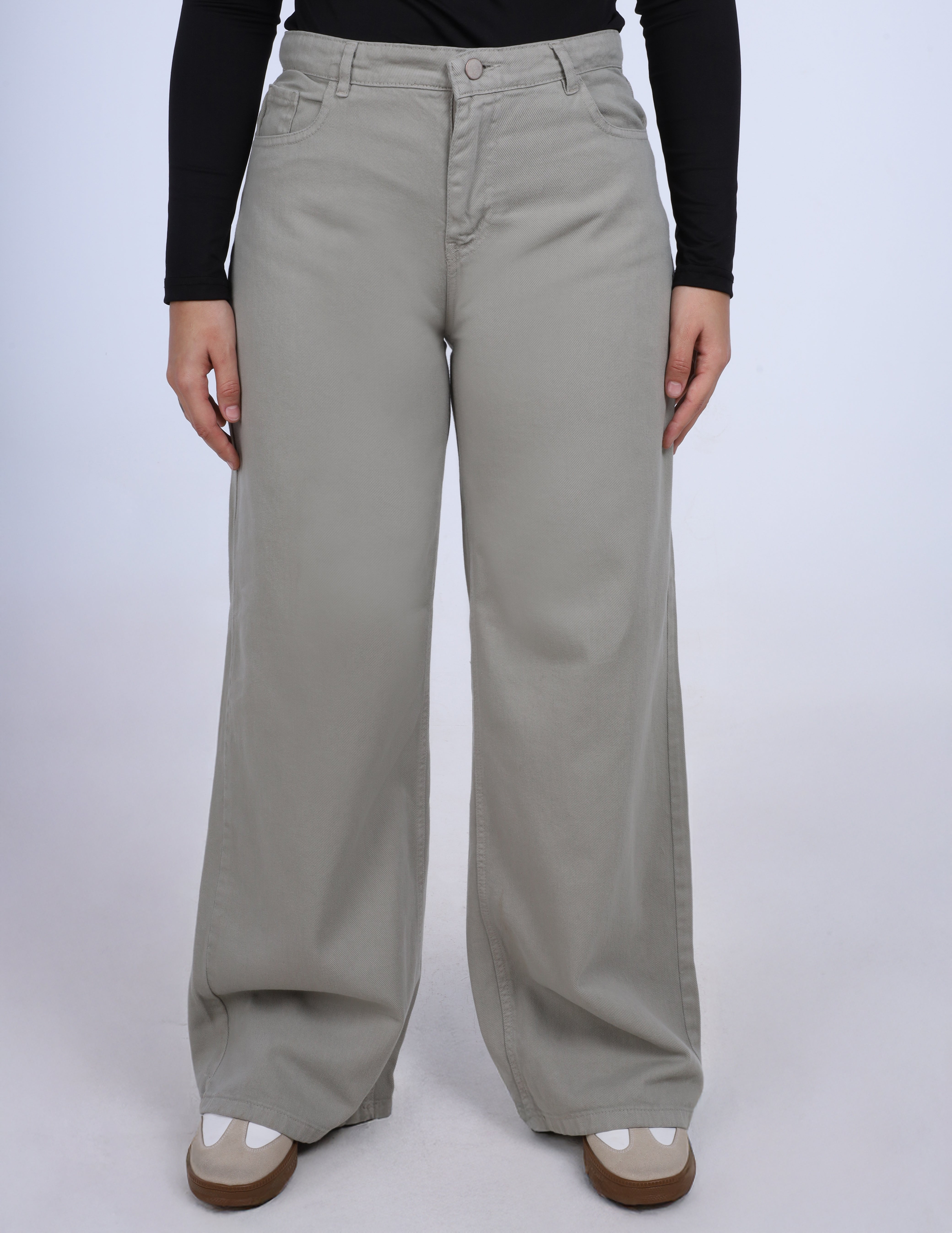 High-Waisted Wide-Leg Trousers w1706791