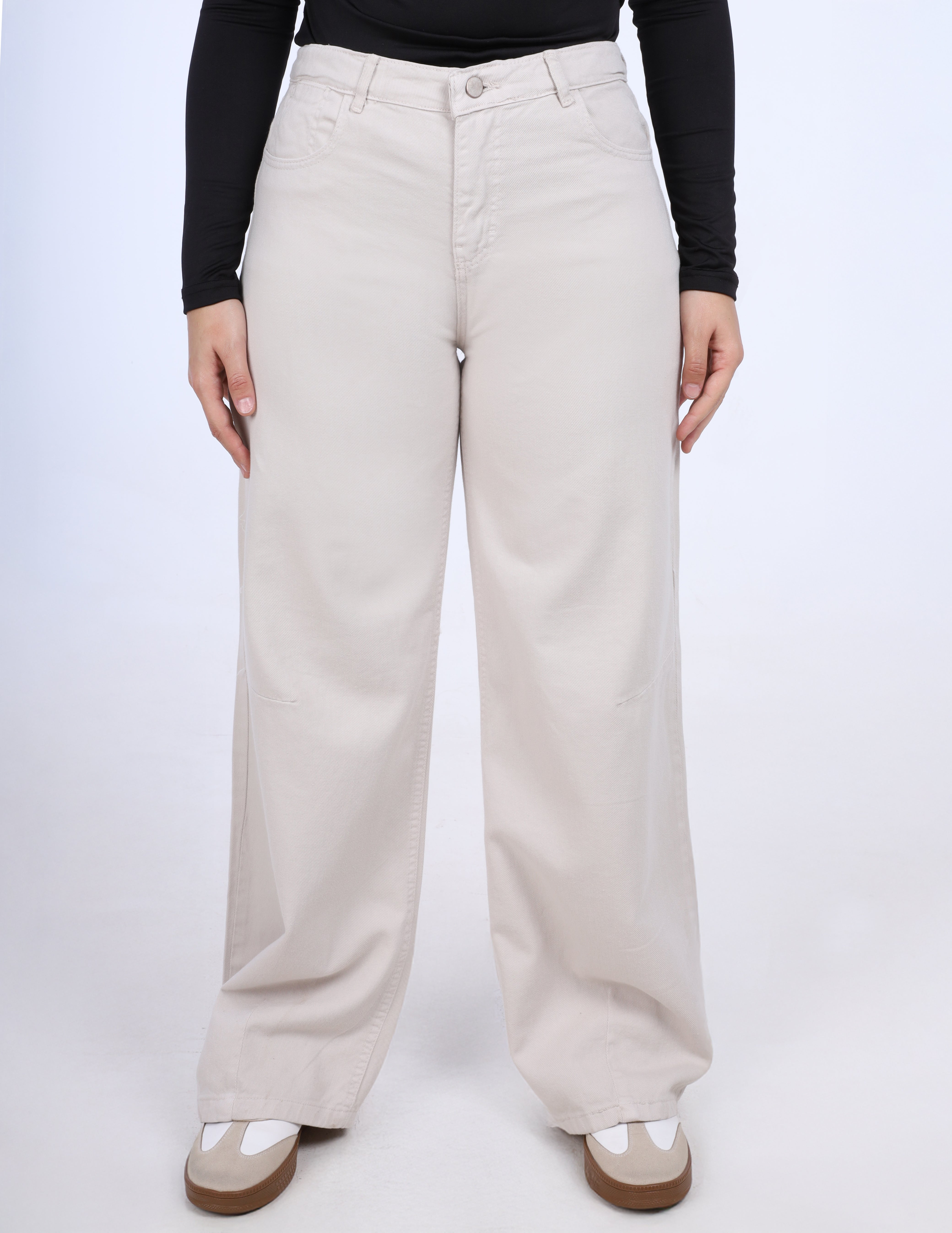 High-Waisted Wide-Leg Trousers w1706792