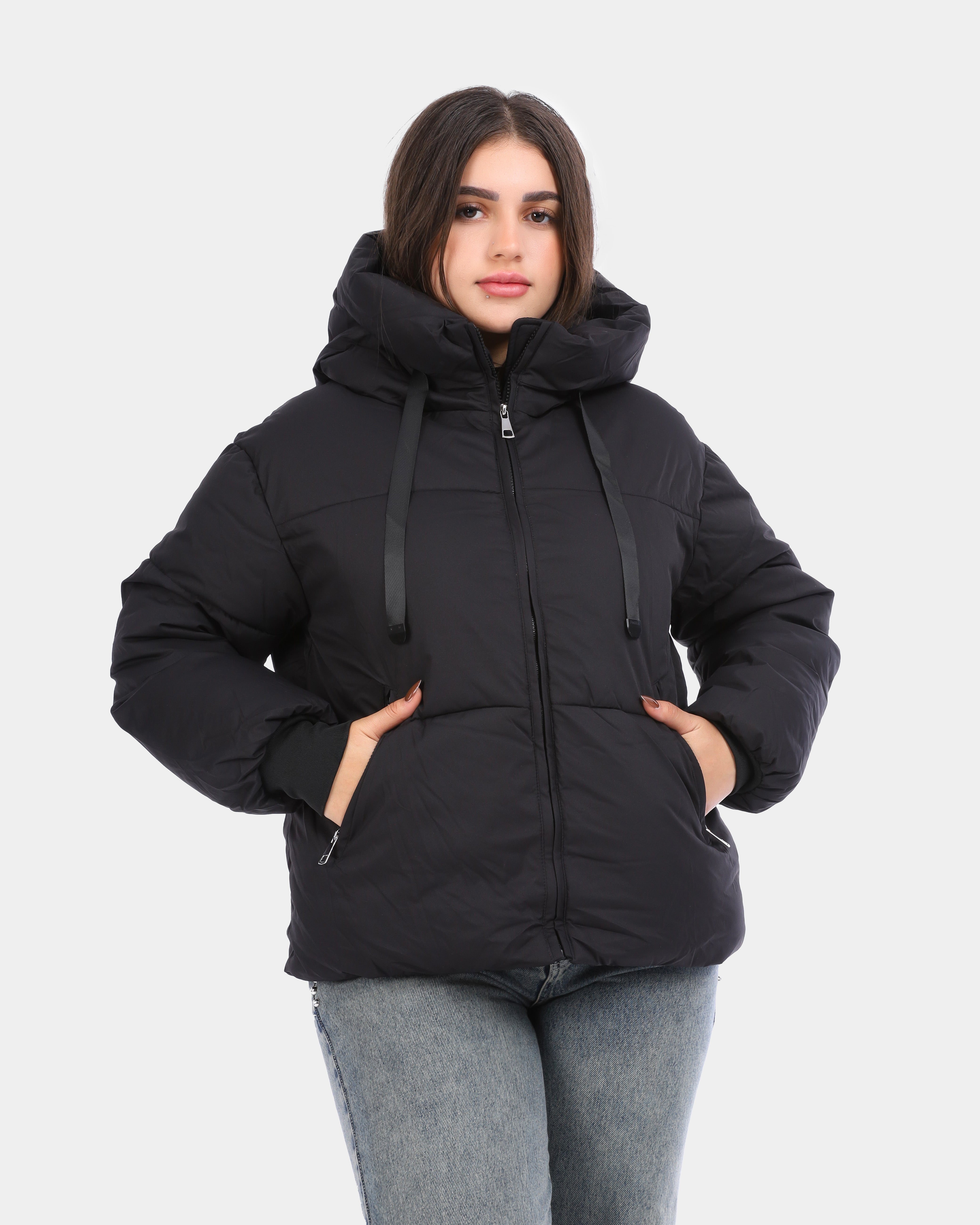 Waterproof Puffer Jacket with Matching Tote Bag w17542589