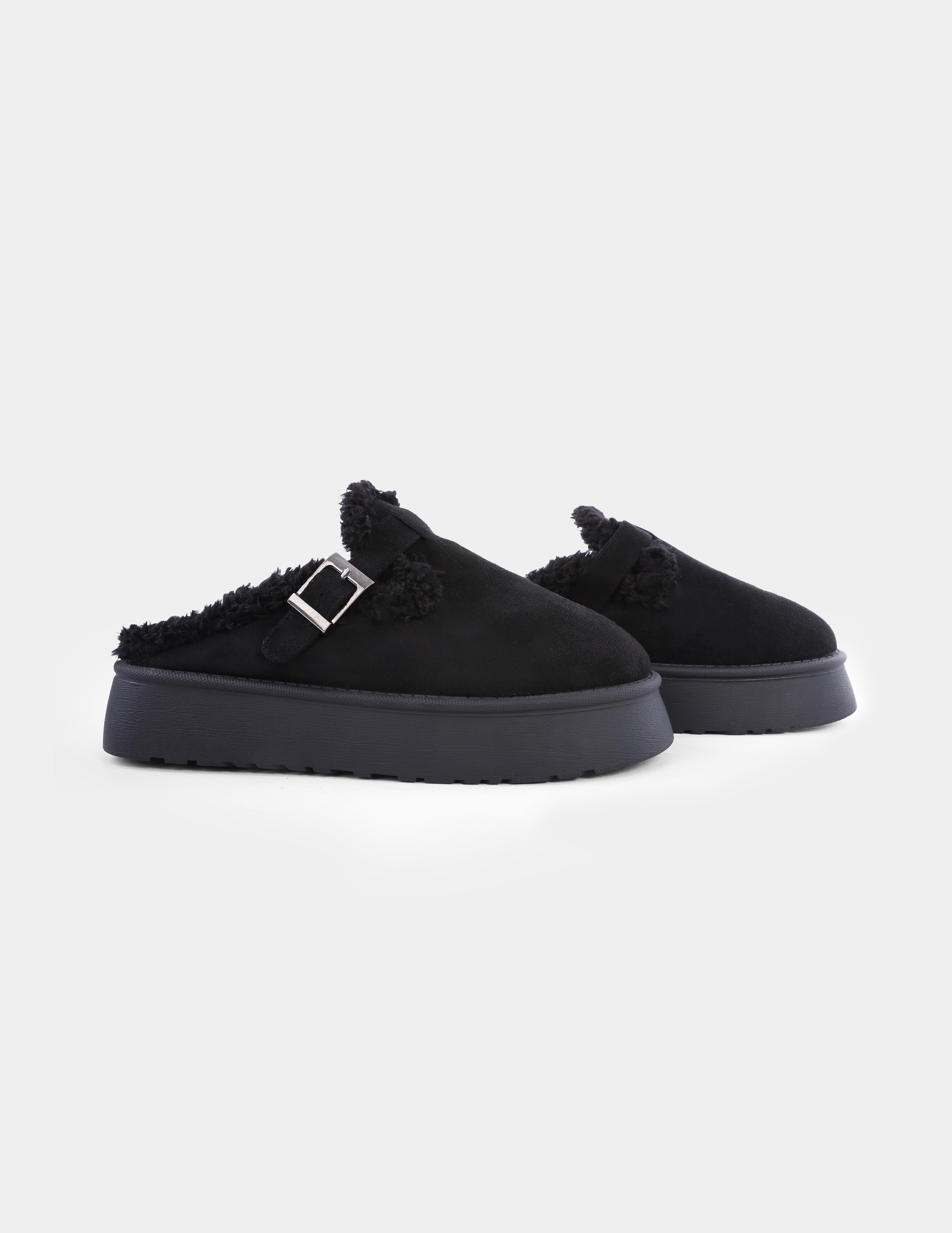 Suede Slip-On Clogs w17795011