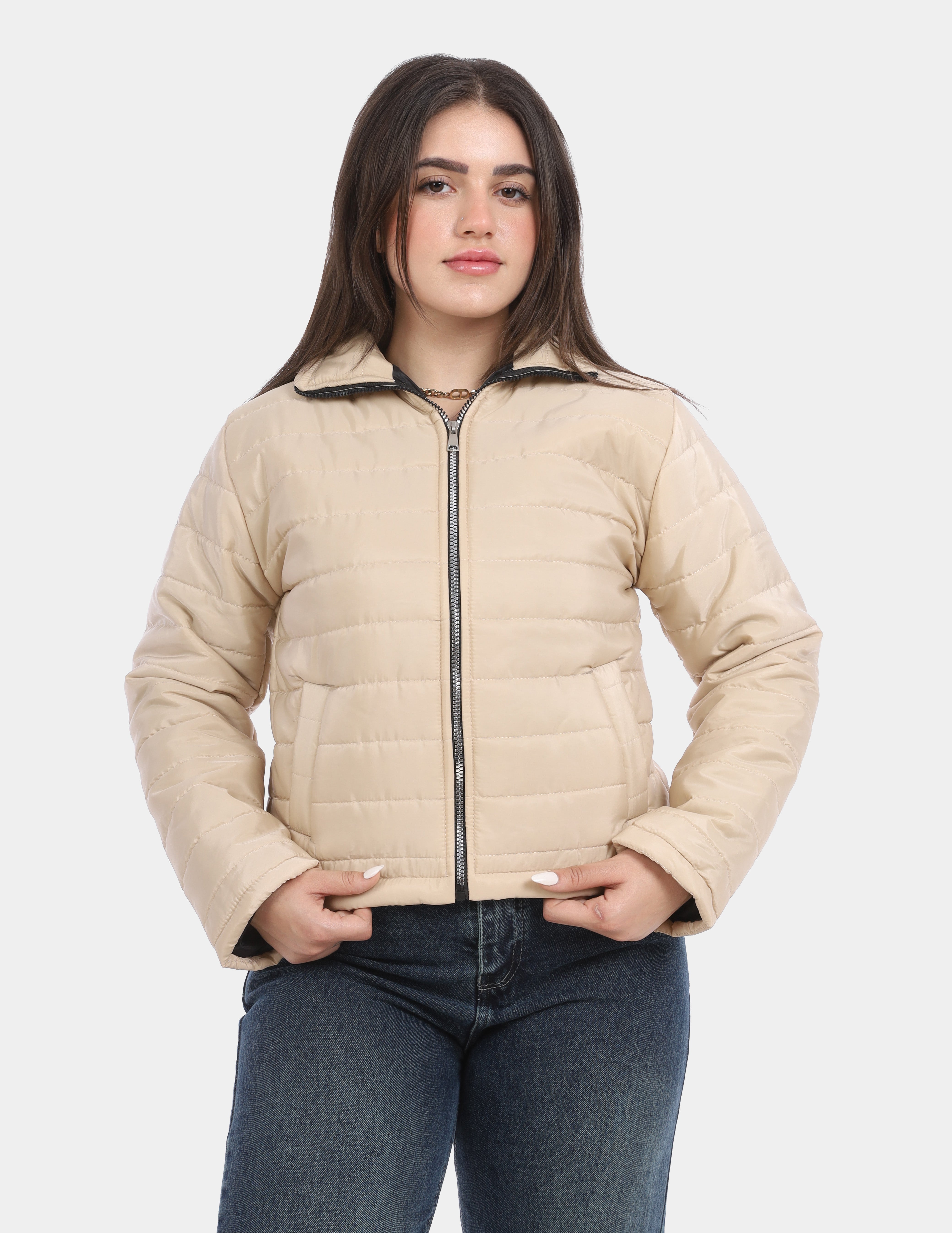 Puffer Jacket With Zipper w750301