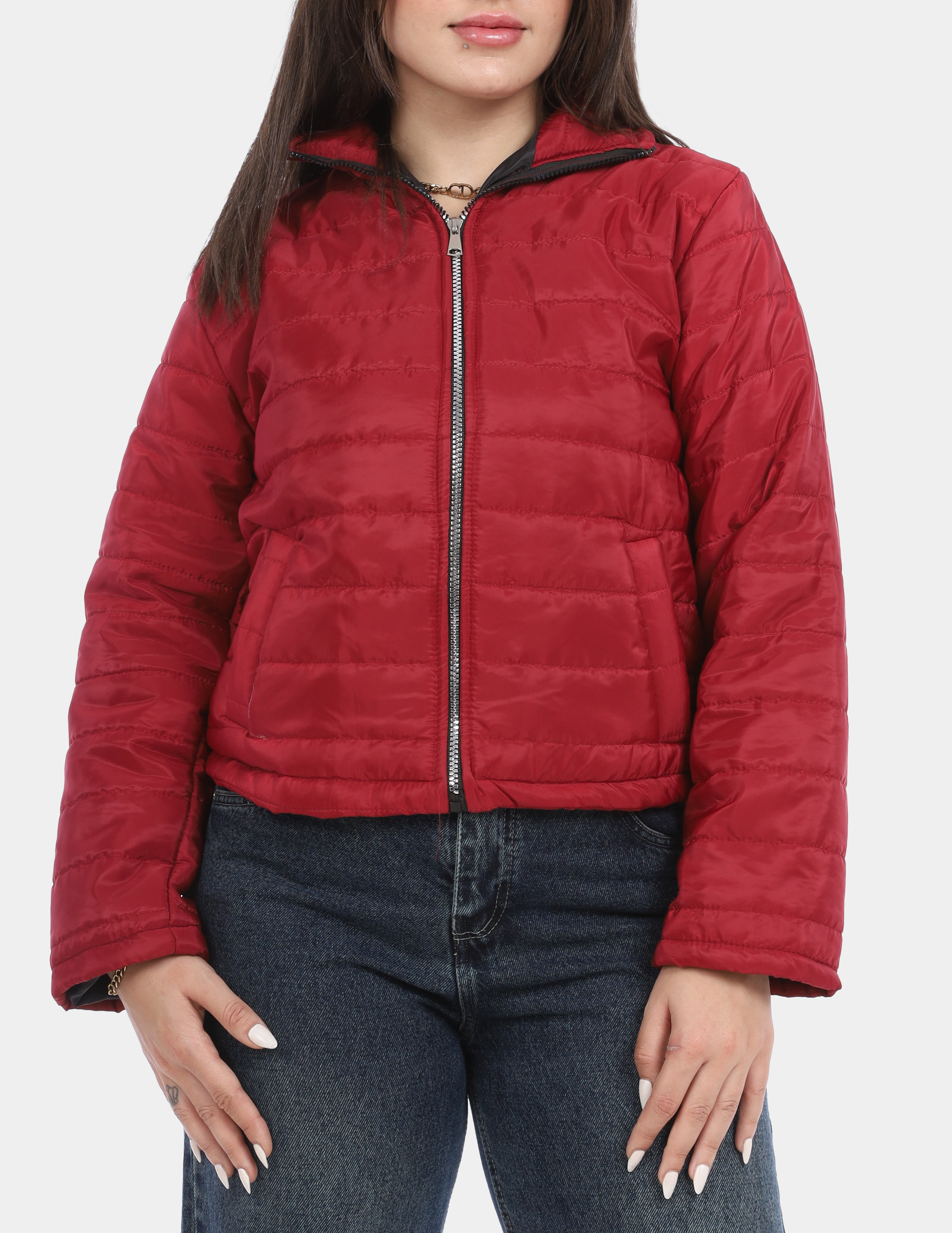 Puffer Jacket With Zipper w750301