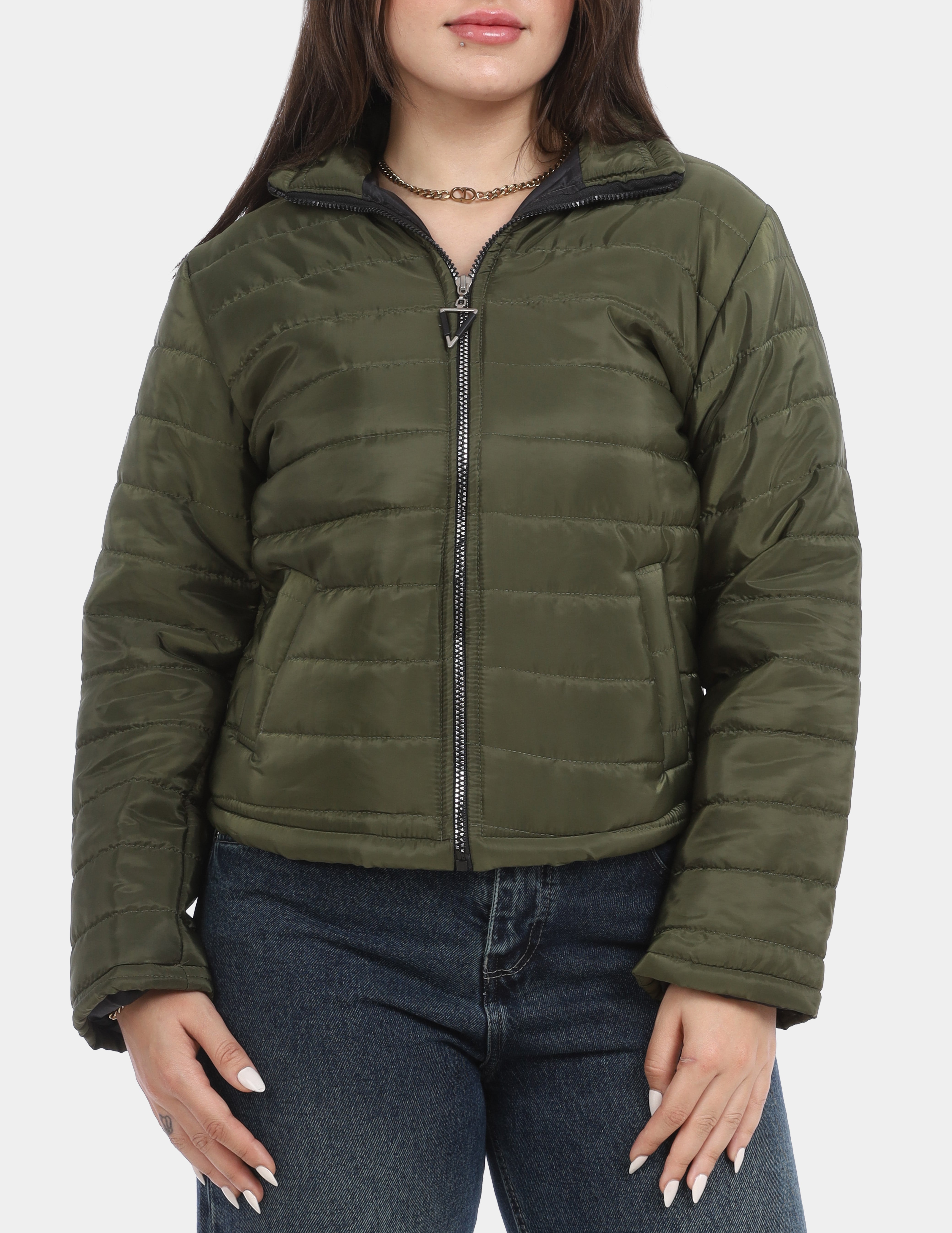 Puffer Jacket With Zipper w750301